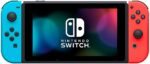 Nintendo, Console, Nintendo Switch, Nacional, V2, Portátil e Doméstico, Bateria de até 9 Horas, Inclui Joy-Con com Suporte e Alças, 1 ano de Garantia, Azul Neon e Vermelho Neon