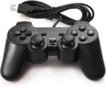 Kit 02 Controle Joystick Com Fio Para PC Notebook Game Retrô Emulador Conversor 4K Cabo USB
