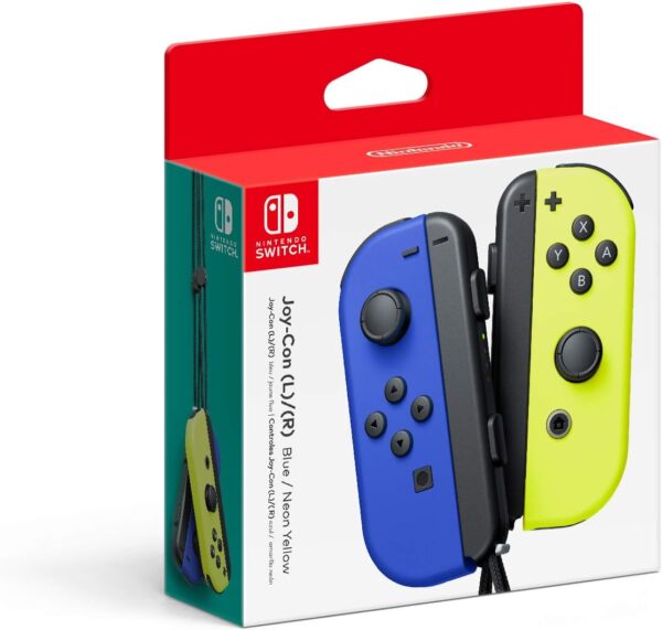 Nintendo azul / amarelo de néon Joy-Con (L-R) - Mudar [videogame]