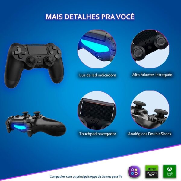 Controle game para TV compatível com Samsung LG Sony AOC Phillips Gaming Hub Xbox Games pass Geforce Now Cloud Gaming Tizen e Web OS