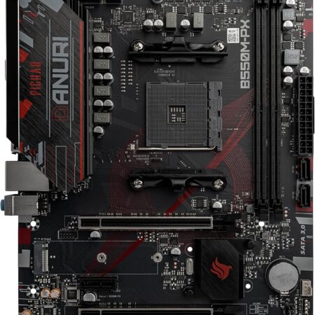 Placa Mae Pichau Danuri B550M-PX | DDR4 | Socket AM4 | M-ATX | Chipset AMD B550 | PCH-DNRB550M-PX