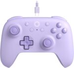 8Bitdo Ultimate 2C Wired Controller for Windows PC and Android, with 1000Hz Polling Rate, Hall Effect Joysticks and Hall Triggers, and Remappable L4/R4 Bumpers (Purple)